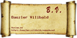 Baszler Vilibald névjegykártya